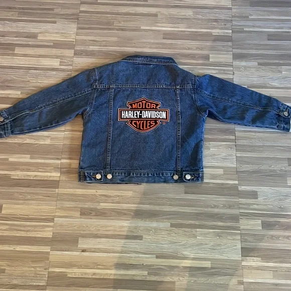 Half sleeve Harley Davidson Jean jacket size small - Picture 4 of 4